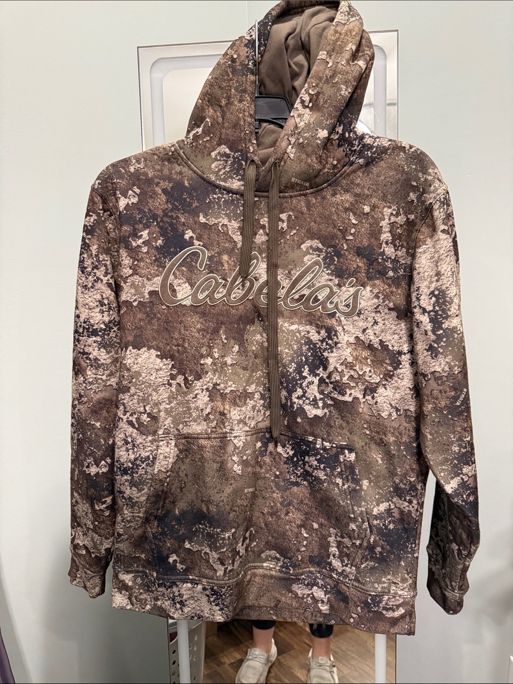 Cabela's Brown and Tan Camo Pullover Hoodie